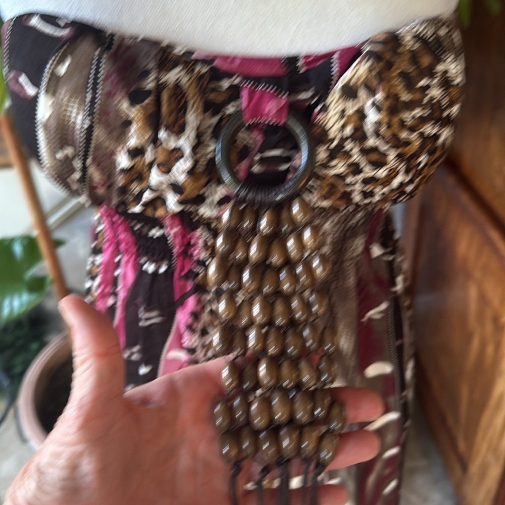 By Deep ladies, maxi sleeveless sundress, excellent condition beaded front large - Picture 14 of 16